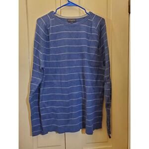 Banana Republic Men's CrewNeck Sweater Striped Blue xl